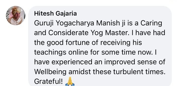 Hitesh Gajaria testimonial