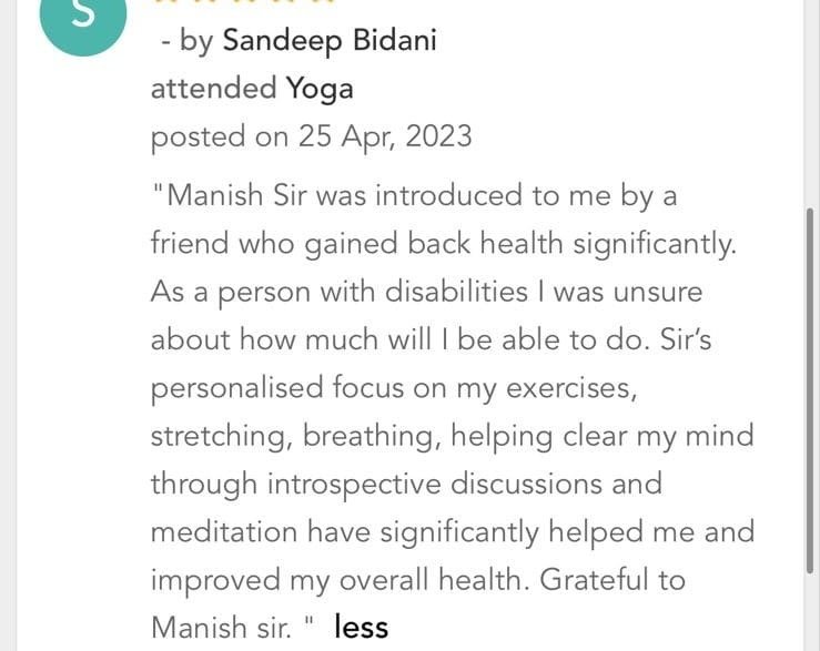 Sandeep Bidani testimonial