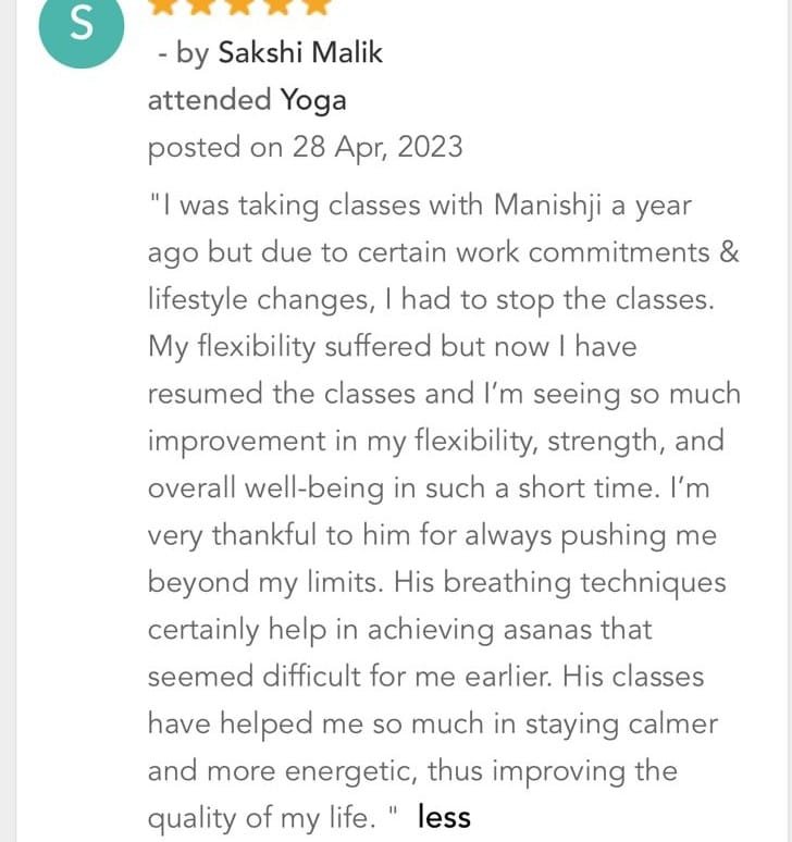 Sakshi Malik testimonial