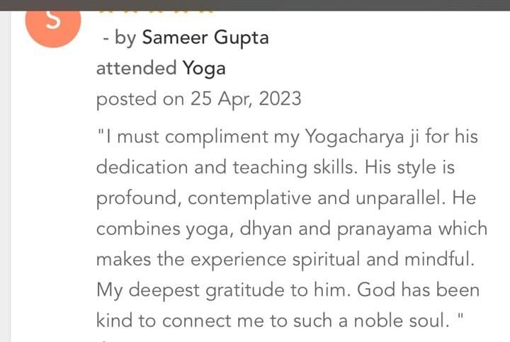Sameer Gupta testimonial