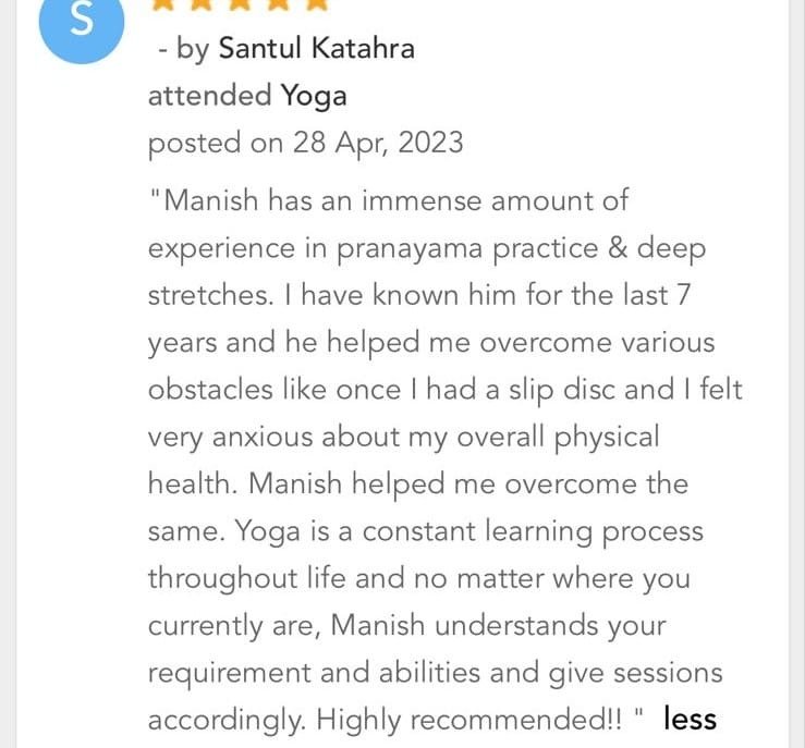 Santul Katahra testimonial